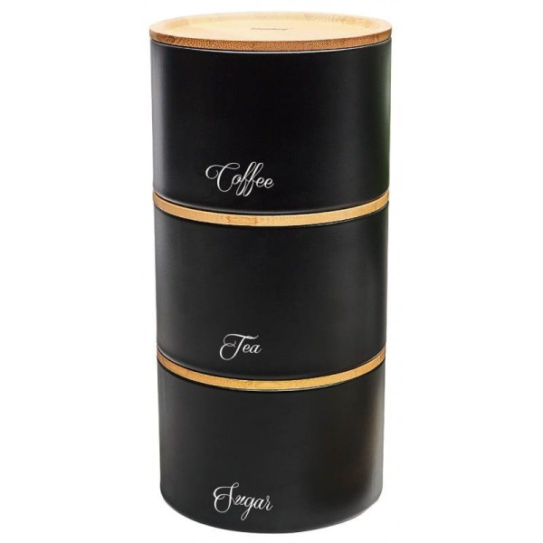 Zestaw pojemników kuchennych Klausberg KB-7506 (na kawę, herbatę i cukier)