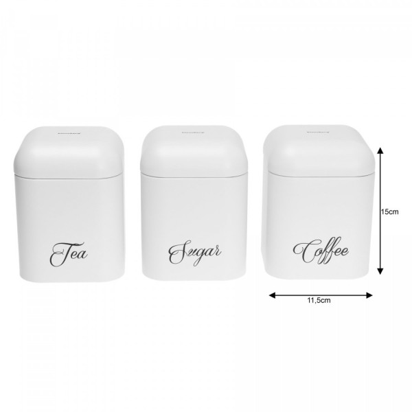 Zestaw pojemników kuchennych Klausberg KB-7505 (na herbatę, kawę i cukier)