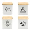 НАБІР З 4 КОНТЕЙНЕРІВ ДЛЯ КАВИ, ЧАЮ, ЦУКРУ ТА СІЛІ BRUNBESTE BB-4264 (З СУБТИТРАМИ)