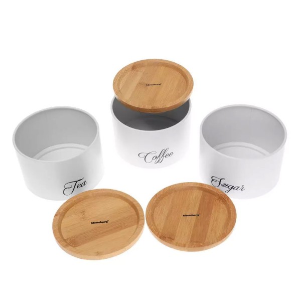 Zestaw pojemników kuchennych Klausberg KB-7507 (na kawę, herbatę i cukier)
