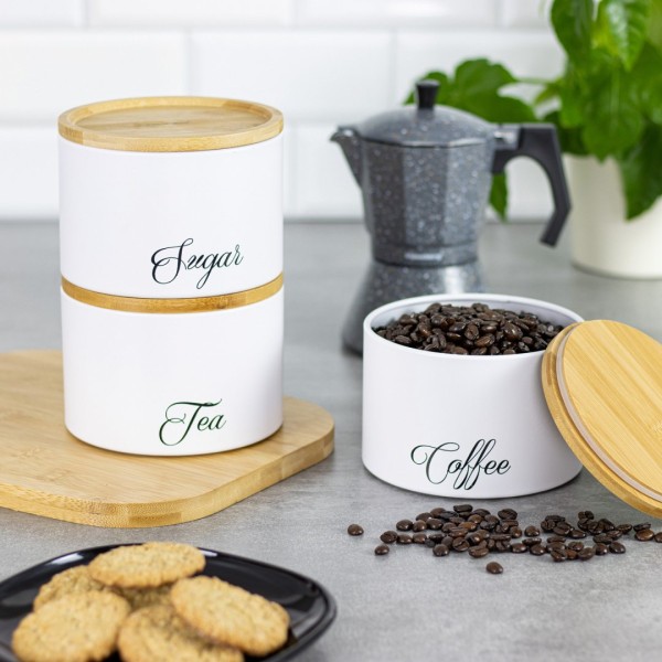 Zestaw pojemników kuchennych Klausberg KB-7507 (na kawę, herbatę i cukier)