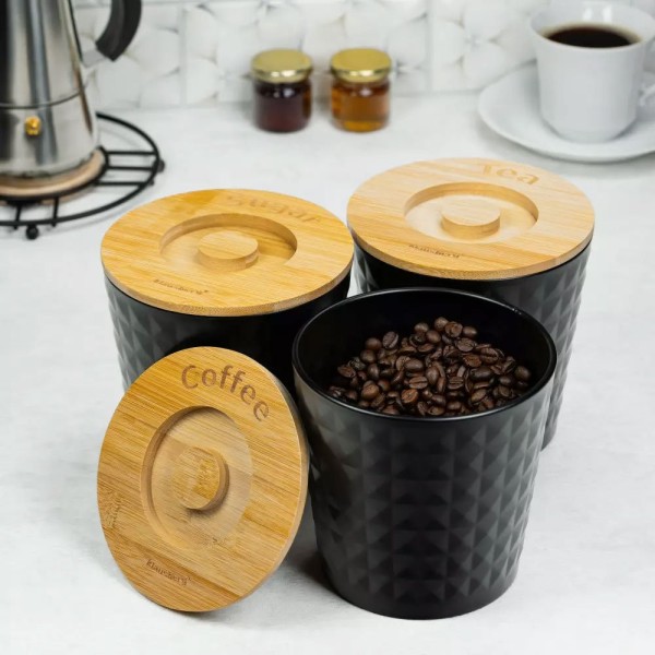 Zestaw pojemników do kawy i herbaty Klausberg KB-7486 (3 szt.)