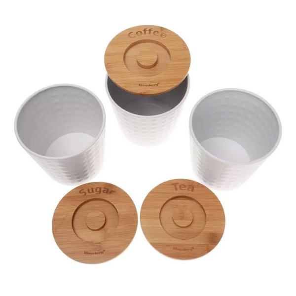 Zestaw pojemników do kawy, herbaty i cukru Klausberg KB-7487 (3 szt.)