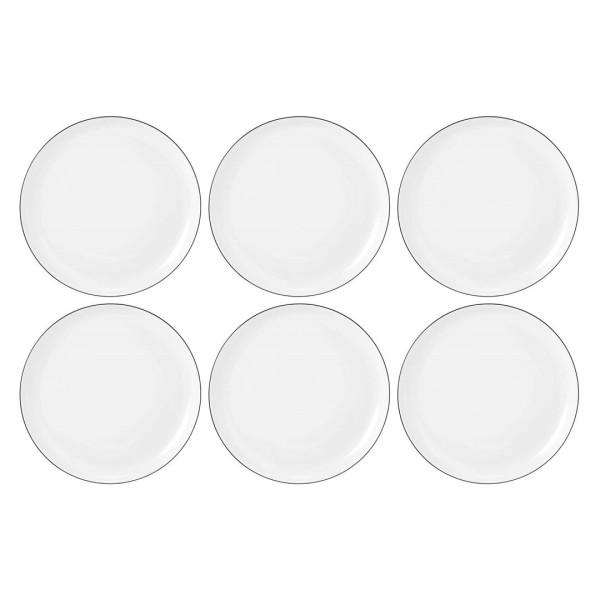 Zestaw talerzy obiadowych Seltman Weiden LIDO BLACK LINE (6 szt., 20 cm)