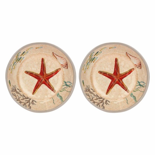 Zestaw talerzy do zupy Rose&Tulipani SEA LIFE (2 szt., melamina 19,5 cm)