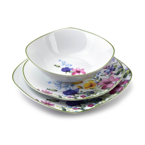 Zestaw talerzy Affekdesign BOTANIC LEA (18 części)