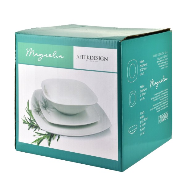 Zestaw talerzy Affekdesign MAGNOLIA (18 części)