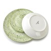 Zestaw talerzy Affekdesign STRIPES GREEN (18 elementów)
