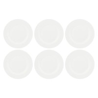 LA PORCELLANA BIANCA ESSENZIALE Набір 6 столових тарілок з обідком 27 см