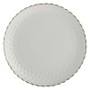 Zestaw talerzyków do ciasta La Porcellana Bianca MOMENTI ORO (2 szt., 18 cm)