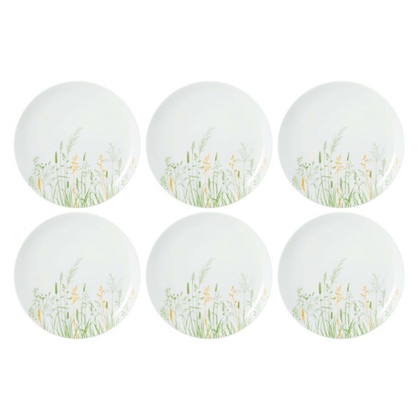 Zestaw talerzy obiadowych Seltman Weiden MEADOW GRASSES GREEN (6 szt., 27,5 cm)