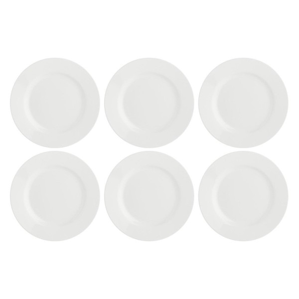 LA PORCELLANA BIANCA ESSENZIALE Набір 6 салатних тарілок з обідком 20 см