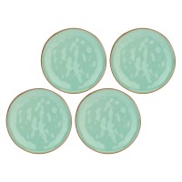 ROSE&TULIPANI CONCERTO VERDE ACQUA Набір 4 тарілки для салату 20см
