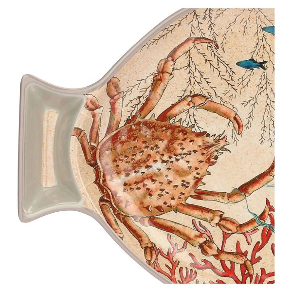 Набір з 2 меламінових рибних тарілок ROSE&TULIPANI SEA LIFE 33 x 23 см