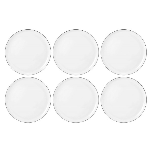 Zestaw talerzy obiadowych Seltman Weiden LIDO BLACK LINE (6 szt., 26 cm)