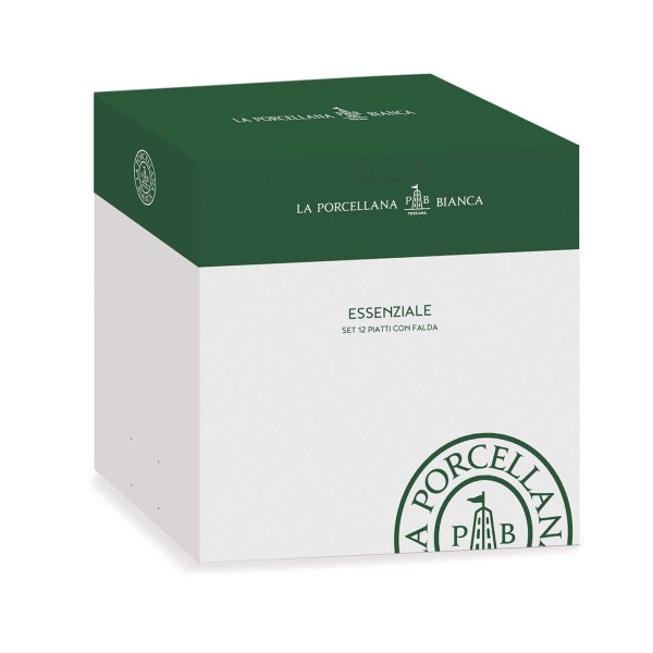 LA PORCELLANA BIANCA ESSENZIALE Набір з 12 тарілок з обідком