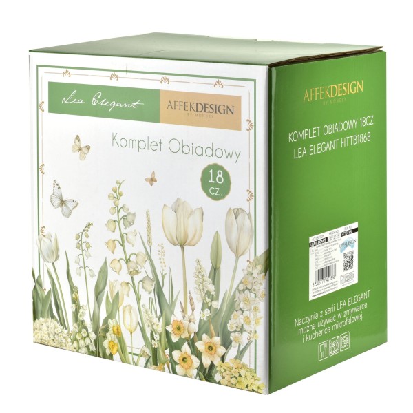 Zestaw talerzy Affekdesign LEA ELEGANT (18 części)