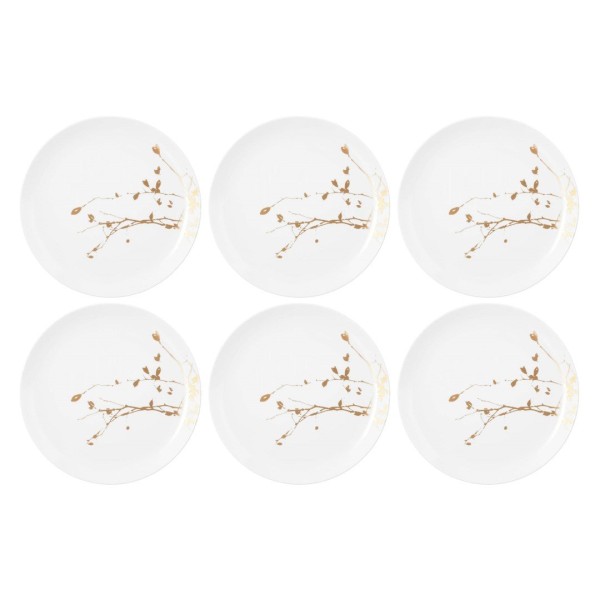 Набір із 6 обідніх тарілок SELTMANN LIBERTY GOLDEN ROSE HIP 27,5 см