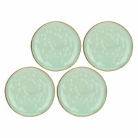 ROSE&TULIPANI CONCERTO VERDE ACQUA Набір 4 обідніх тарілки 27 см