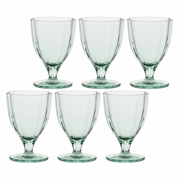 ROSE&TULIPANI AMAMI Набір із 6 склянок 300 мл світло-зелений