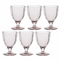 ROSE&TULIPANI AMAMI Набір із 6 склянок 300 мл світло-рожевий