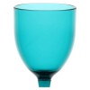 Набір з 6 акрилових келихів для вина ROSE&TULIPANI FIABA, бірюзовий, 400 мл