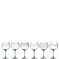 Леонардо - Набір із 6 келихів для вина бордового кольору 630 мл CASELLA