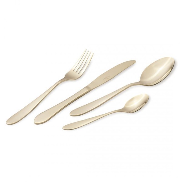 НАБІР СТОЛОВИХ ПРИЛАДІВ BERLINGER HAUS BH-3079 SATIN CHAMPAGNE, 24 ПРЕДМЕТИ