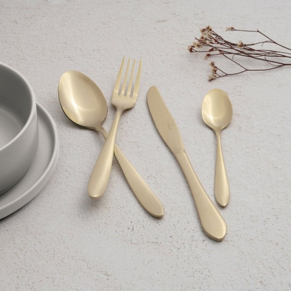 НАБІР СТОЛОВИХ ПРИЛАДІВ BERLINGER HAUS BH-3079 SATIN CHAMPAGNE, 24 ПРЕДМЕТИ