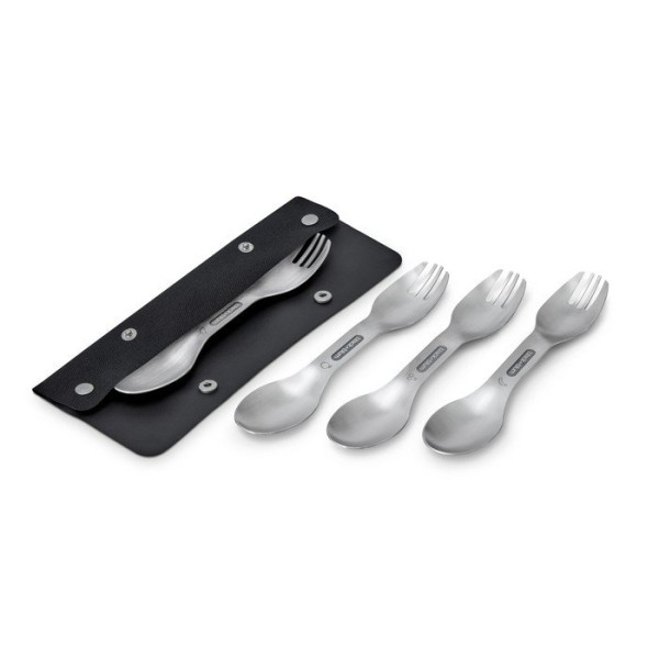 Набір із 4 сталевих столових приборів, 5 предметів, НОВИЙ