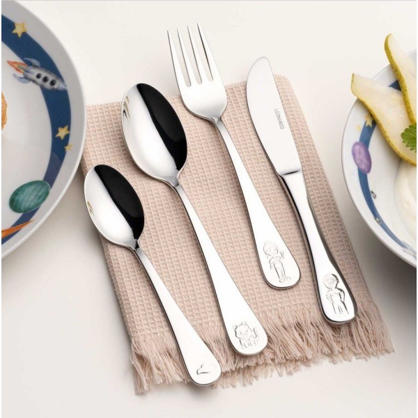 Набір дитячих столових приборів AVVENTURA з 4 предметів - Leonardo