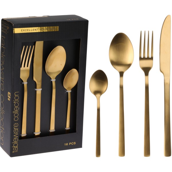 Zestaw sztućców Mondex STAINLESS STEEL 16 (16 elementów)