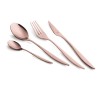 Набір столових приборів FashionTV FTV-0083 Mirror Rose Gold, 24 предмети