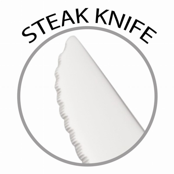 НАБІР СТОЛОВИХ ПРИБОРІВ ДЛЯ СТЕЙКА ТА М'ЯСА З 12 ПРЕДМЕТІВ НА 6 ОСІБ, БЛИСКУЧЕ СРІБЛО, BERLINGER HAUS BH-3046