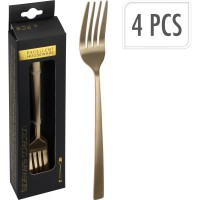 Zestaw widelczyków do ciasta Mondex 4 (złote)
