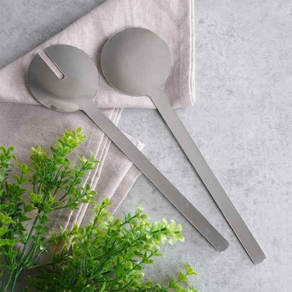 Łyżki do serwowania sałatek EH EXCELLENT HOUSEWARE 139394 (stalowe)