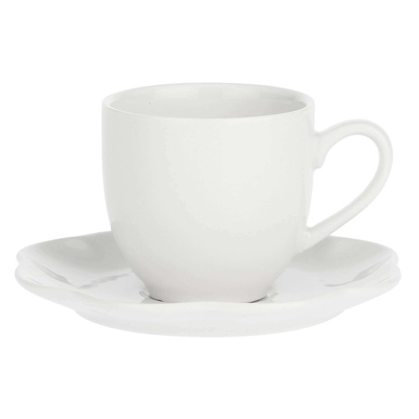 Набір із 6 кавових чашок з блюдцями LA PORCELLANA BIANCA VILLADEFIORI 85 мл
