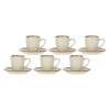 Zestaw filiżanek do espresso Rose&Tulipani CONCERTO AVORIO (6 szt., 90 ml)