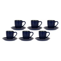 Zestaw filiżanek do espresso Rose&Tulipani CONCERTO BLU COBALTO (6 szt., 90 ml)