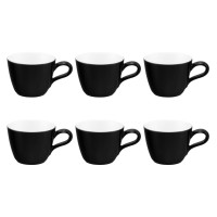 Zestaw filiżanek do espresso Seltman Weiden GLAMOROUS BLACK (6 szt., 90 ml)