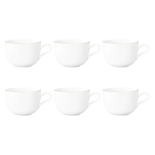 Набір із 6 кавових чашок SELTMANN LIBERTY GOLDLINE 380 мл