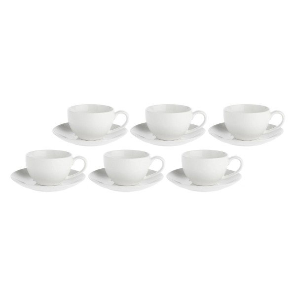 LA PORCELLANA BIANCA ESSENZIALE Набір 6 чайних чашок з блюдцями 220 мл
