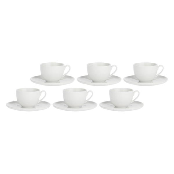 Набір з 6 чайних чашок з блюдцями LA PORCELLANA BIANCA CORTE 200 мл