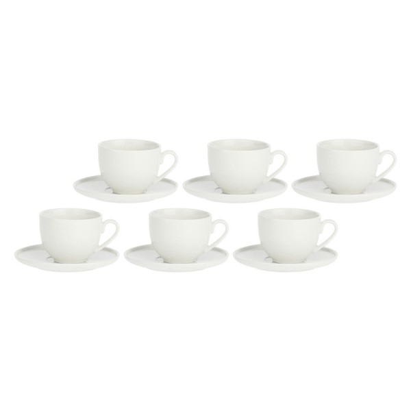 Набір із 6 кавових чашок із блюдцями LA PORCELLANA BIANCA CORTE 80 мл
