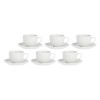 Набір з 6 чайних чашок з блюдцями LA PORCELLANA BIANCA VILLADEIFIORI 200 мл