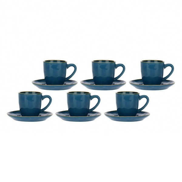 ROSE&TULIPANI CONCERTO BLU AVIO Набір 6 чашок для еспресо 90 мл