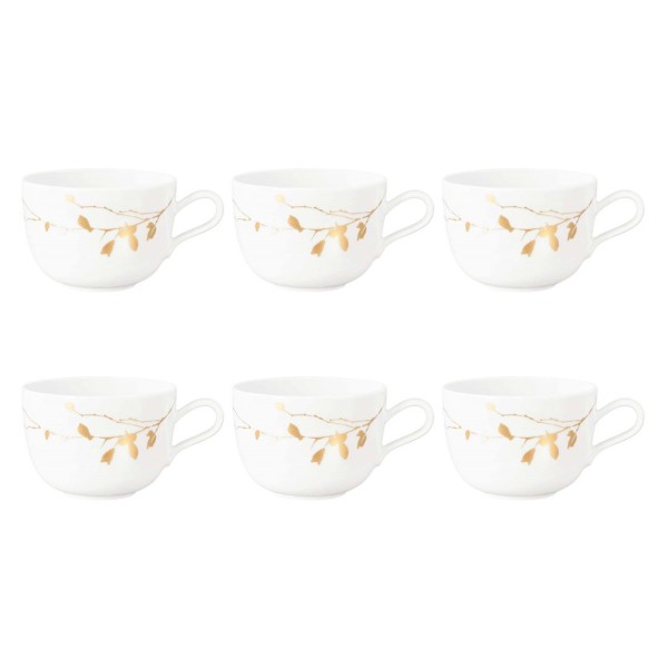 Набір із 6 кавових чашок SELTMANN LIBERTY GOLDEN ROSE HIP 380 мл