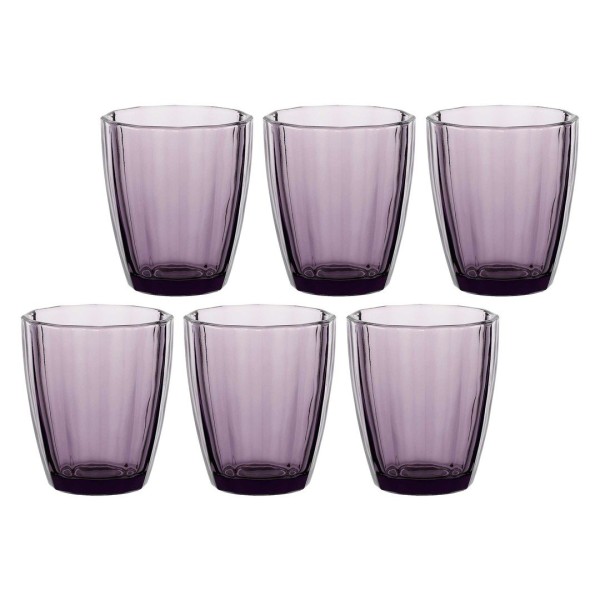 ROSE&TULIPANI AMAMI Набір із 6 склянок 320 мл аметист