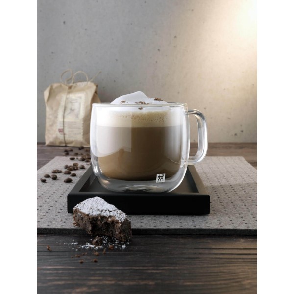 Zestaw dwóch szklanek do cappuccino Zwilling SORRENTO PLUS (450 ml)