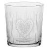 Набір із 6 склянок LA PORCELLANA BIANCA BABILA з товстим дном у формі серця 350 мл